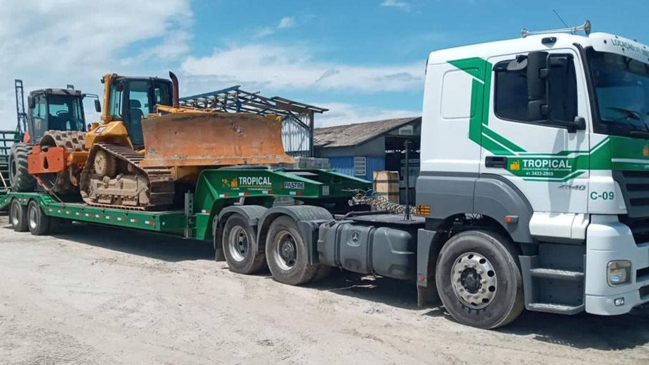 Transporte com Caminhão Prancha